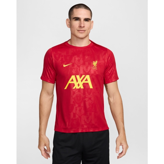 Liverpool Fan Shop - Buy lfc nike mens 2425 home pre-match short sleeve top gym red Liverpool Kits